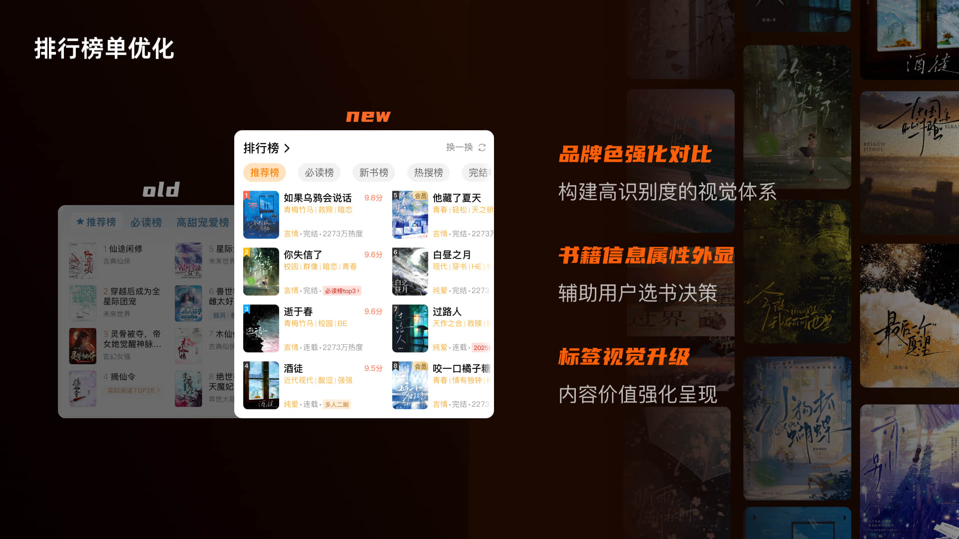 排行榜优化 · 品牌色强化与标签升级