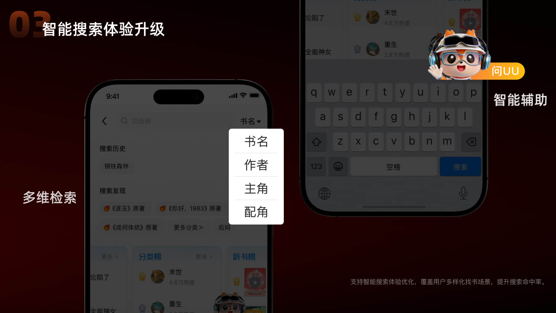 智能搜索体验升级 · 多维检索与智能辅助